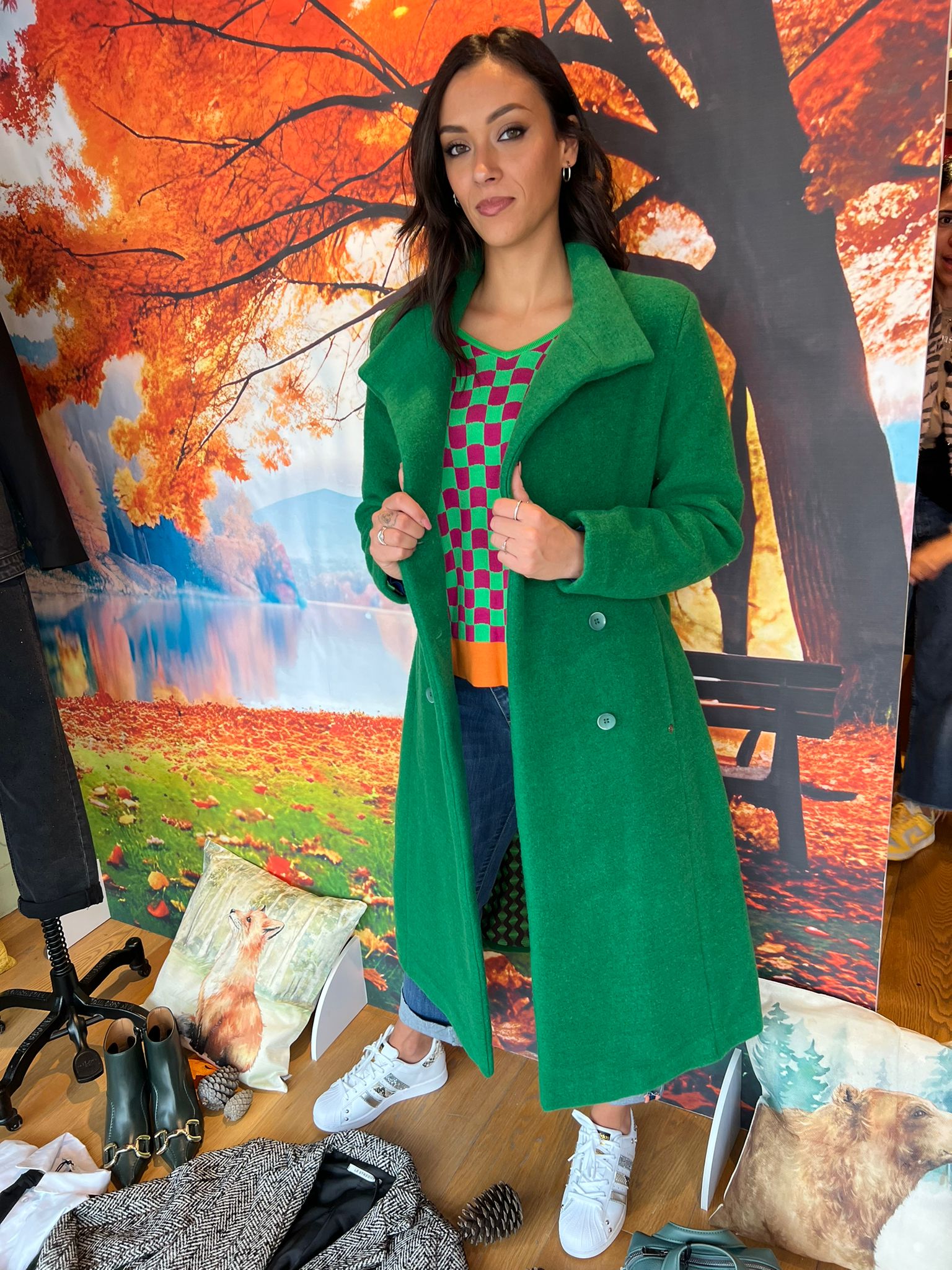 Cappotto verde Surkana