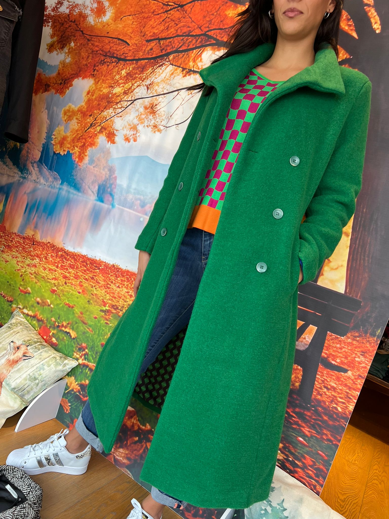 Cappotto verde Surkana