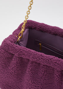 Pochette ESTRELLA teddy viola