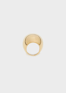 Anello MAXI over tondo oro