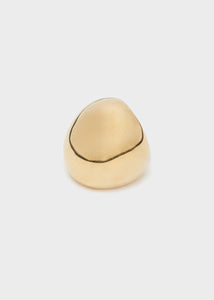 Anello MAXI over tondo oro
