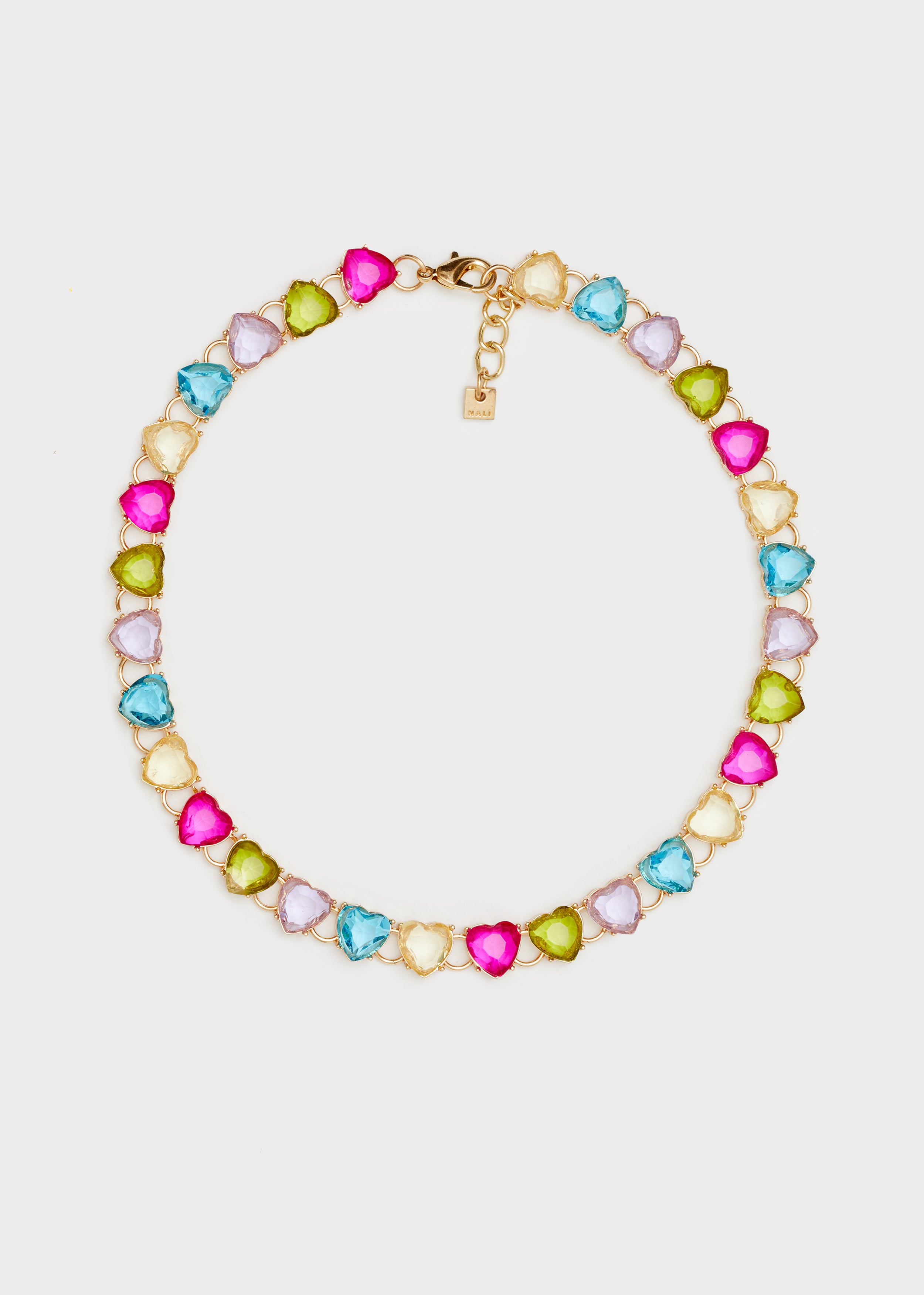 Collana HEART pietre rainbow  -30%