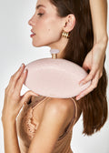 Clutch SHIVA ovale chiusura stone rosa