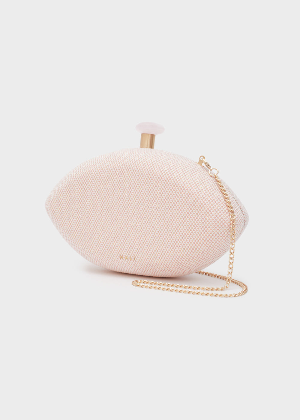 Clutch SHIVA ovale chiusura stone rosa