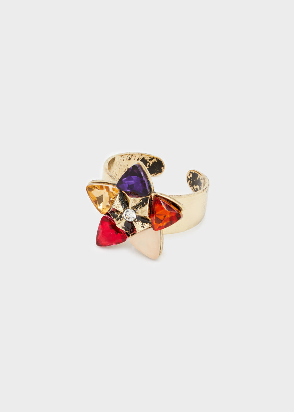 Anello stella viola/fucsia