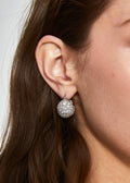Orecchini EMMA sfera argento zirconi clear