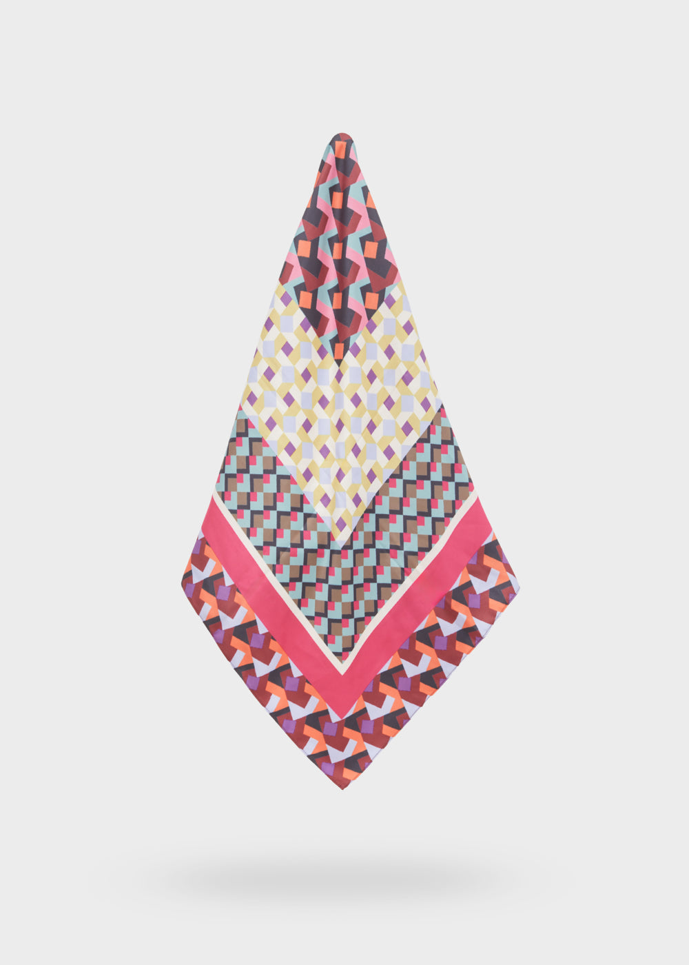 Foulard GEOMETRIC magenta