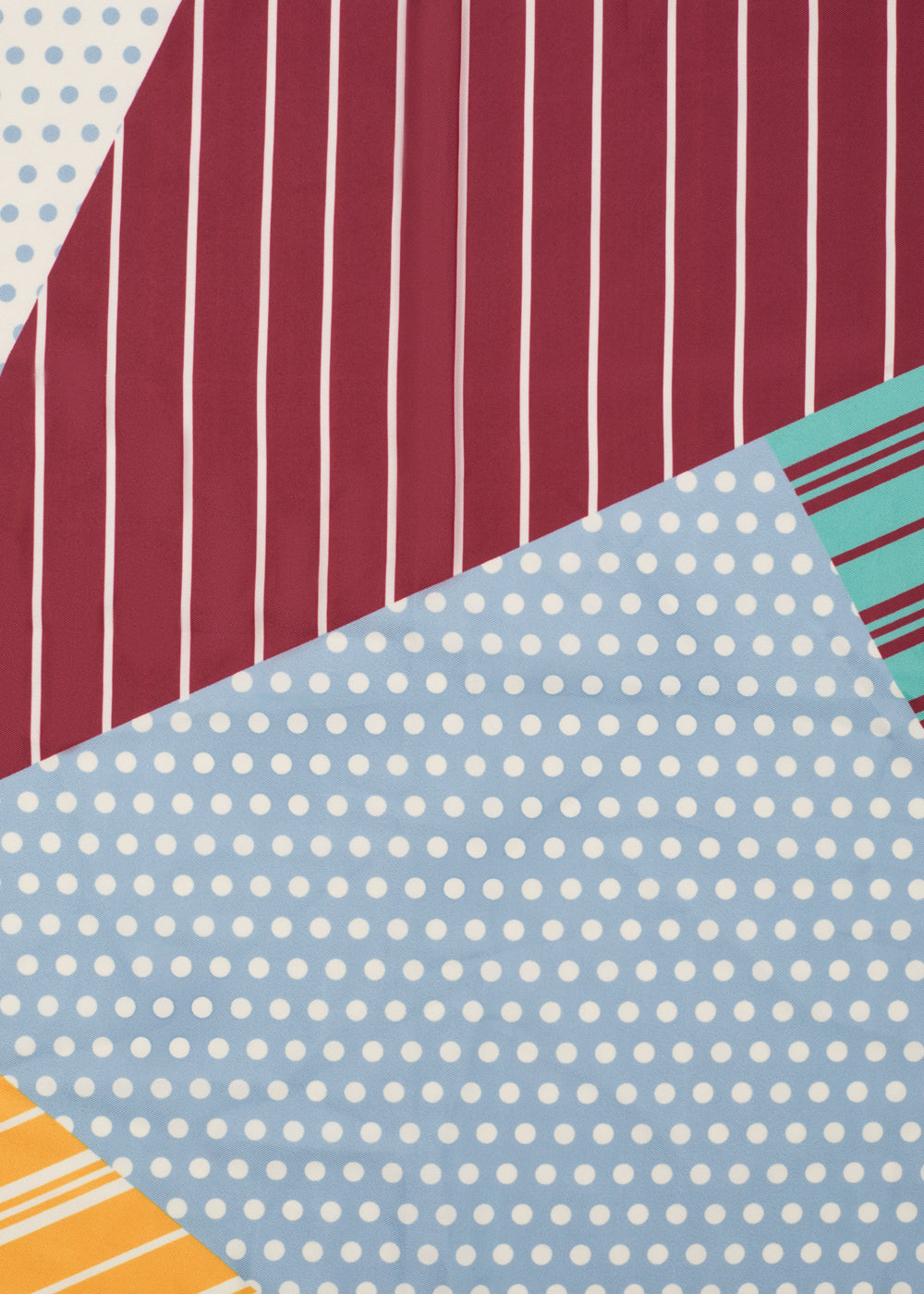 Foulard ROMBO bianco/azzurro