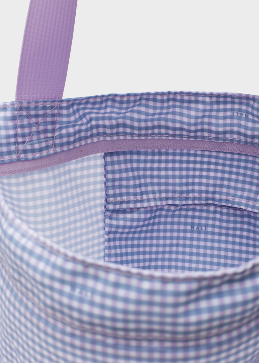 Shopper BRUNA nylon vichy lilla