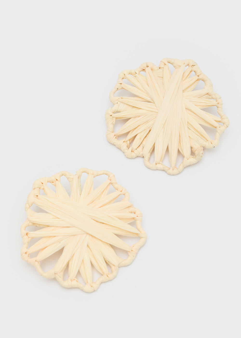 Orecchini MIMI FIORE in rafia over