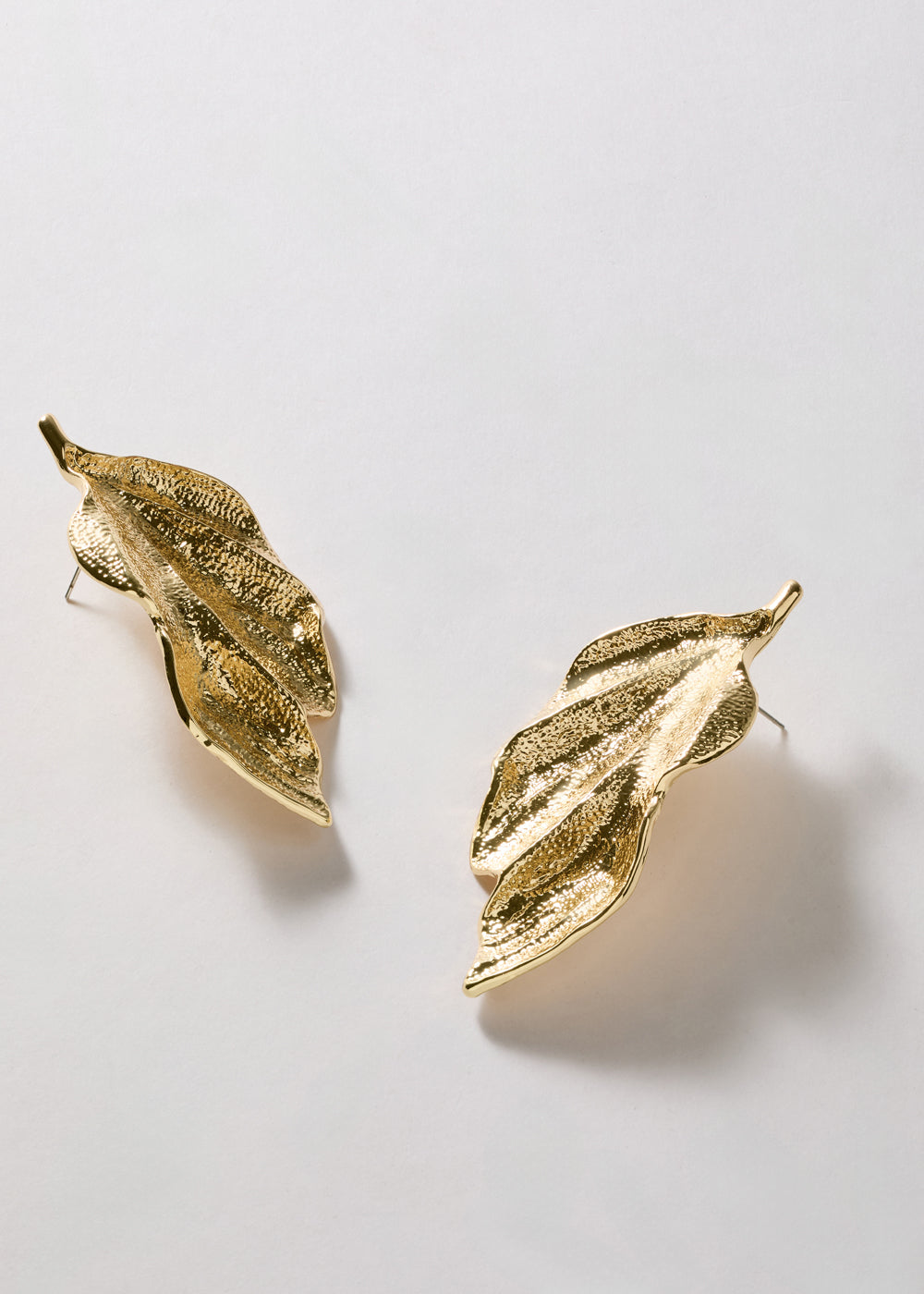 Orecchini oversize FOGLIA oro