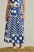 Gonna pois blu  -60%