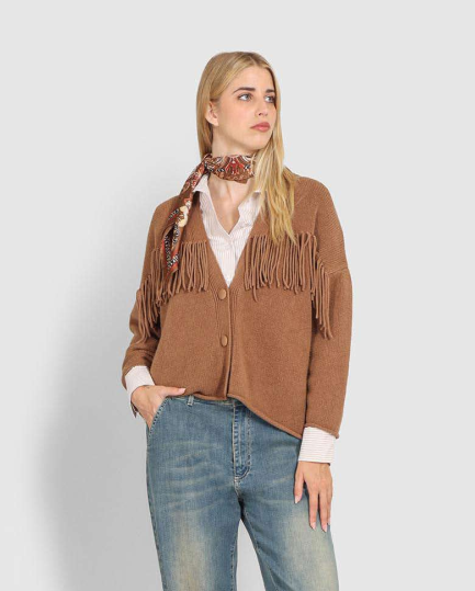 Cardigan frange STELLA Le Streghe  -50%