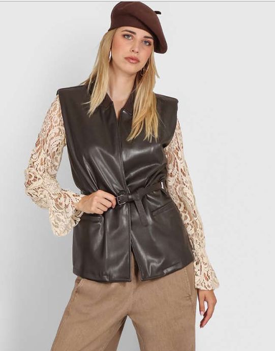 Gilet ecopelle MORO  -50%