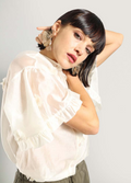 Camicia fiori applicati Le Streghe