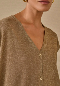 Gilet in viscosa lurex Souvenir