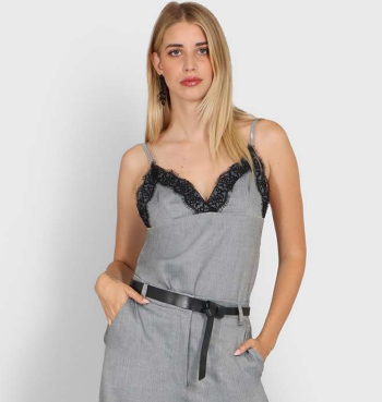 Top bretelle pizzo Le Streghe -50%