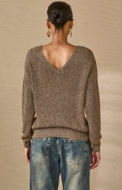 Maglia lurex scollo V Souvenir
