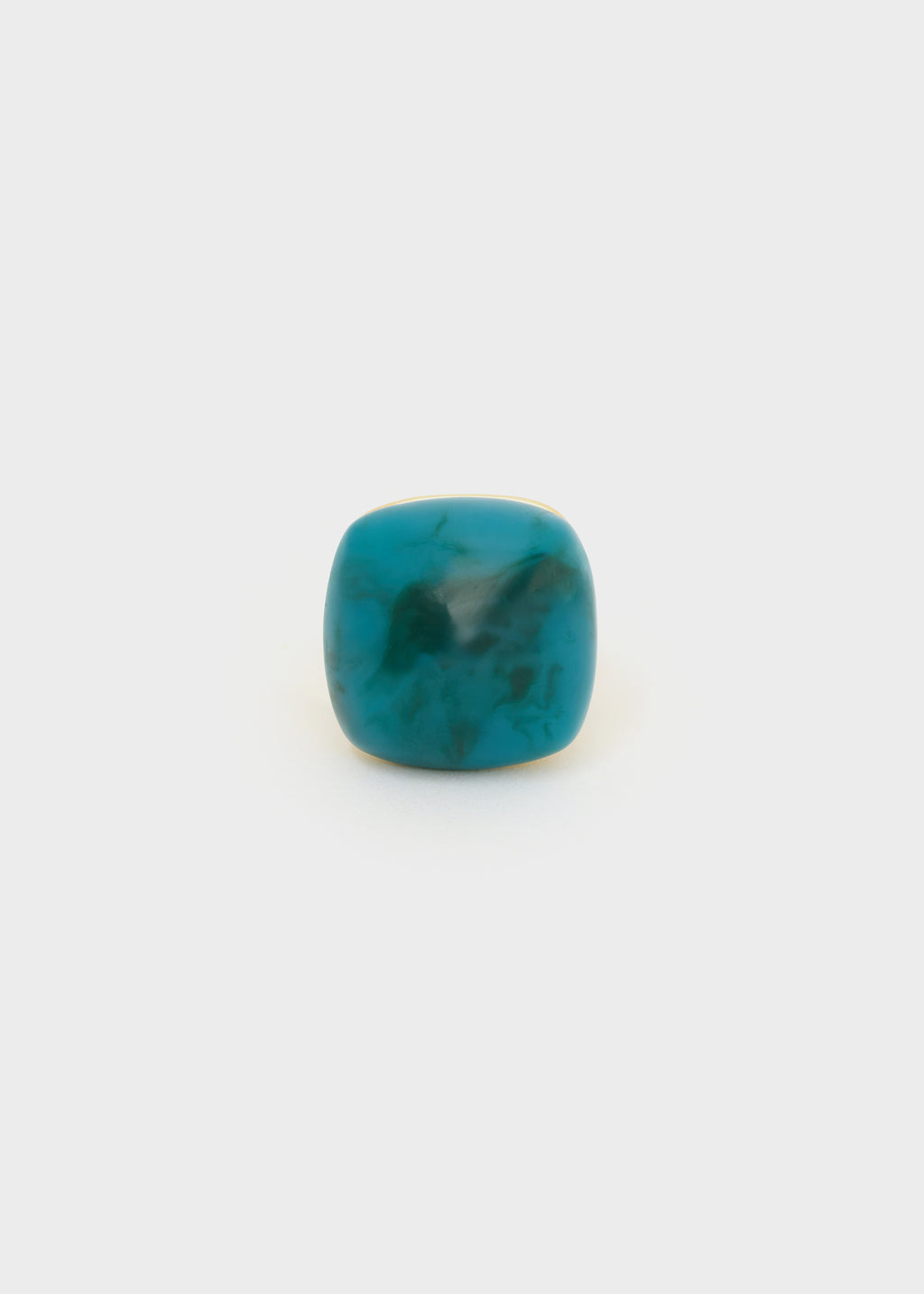 Anello GAEL over in resina blu