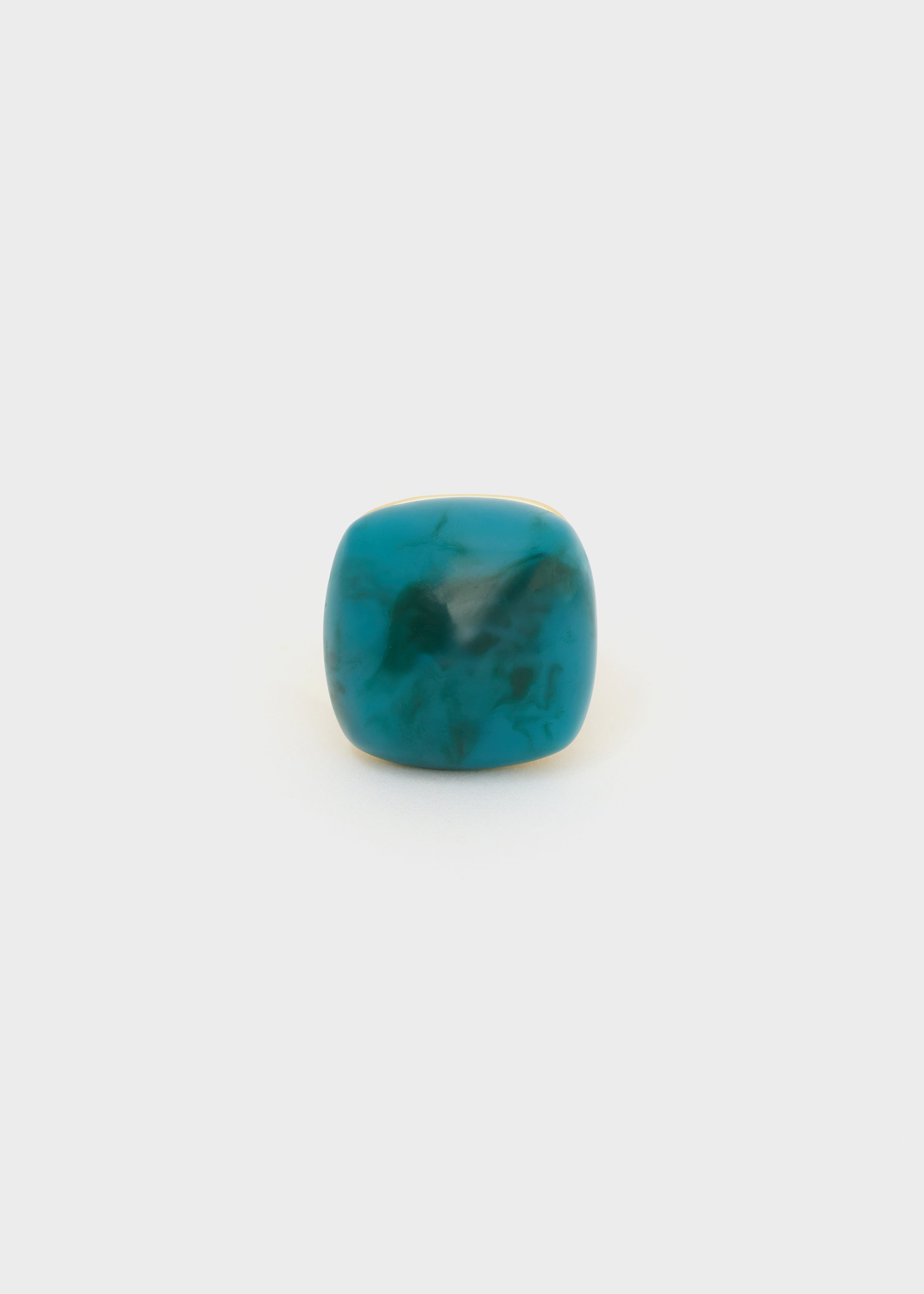 Anello GAEL over in resina blu