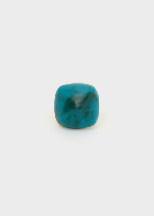 Anello GAEL over in resina blu
