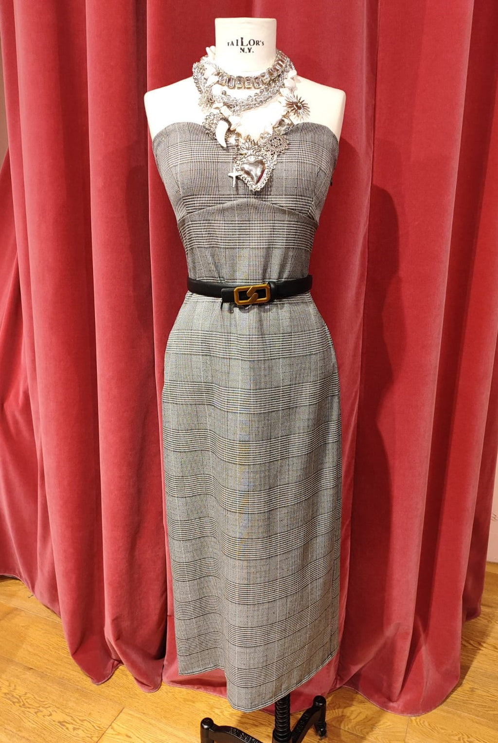 Abito fascia brillantini