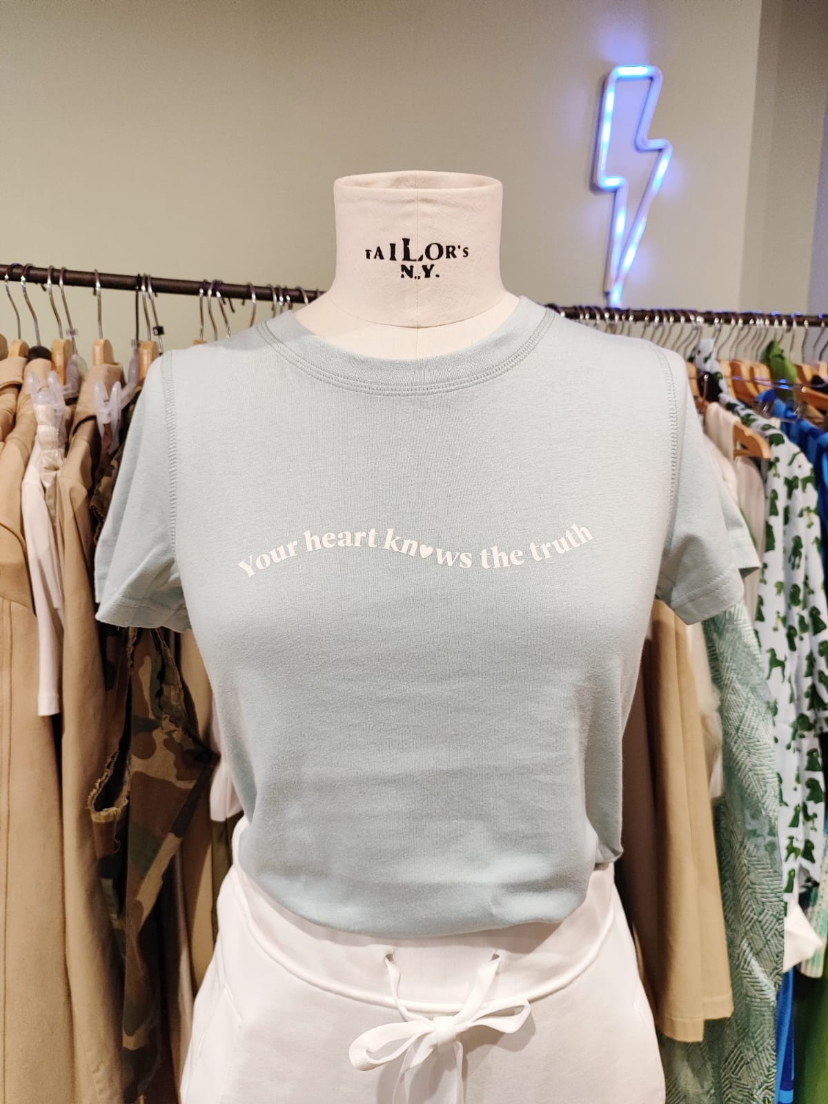 T shirt celeste pastello -50%