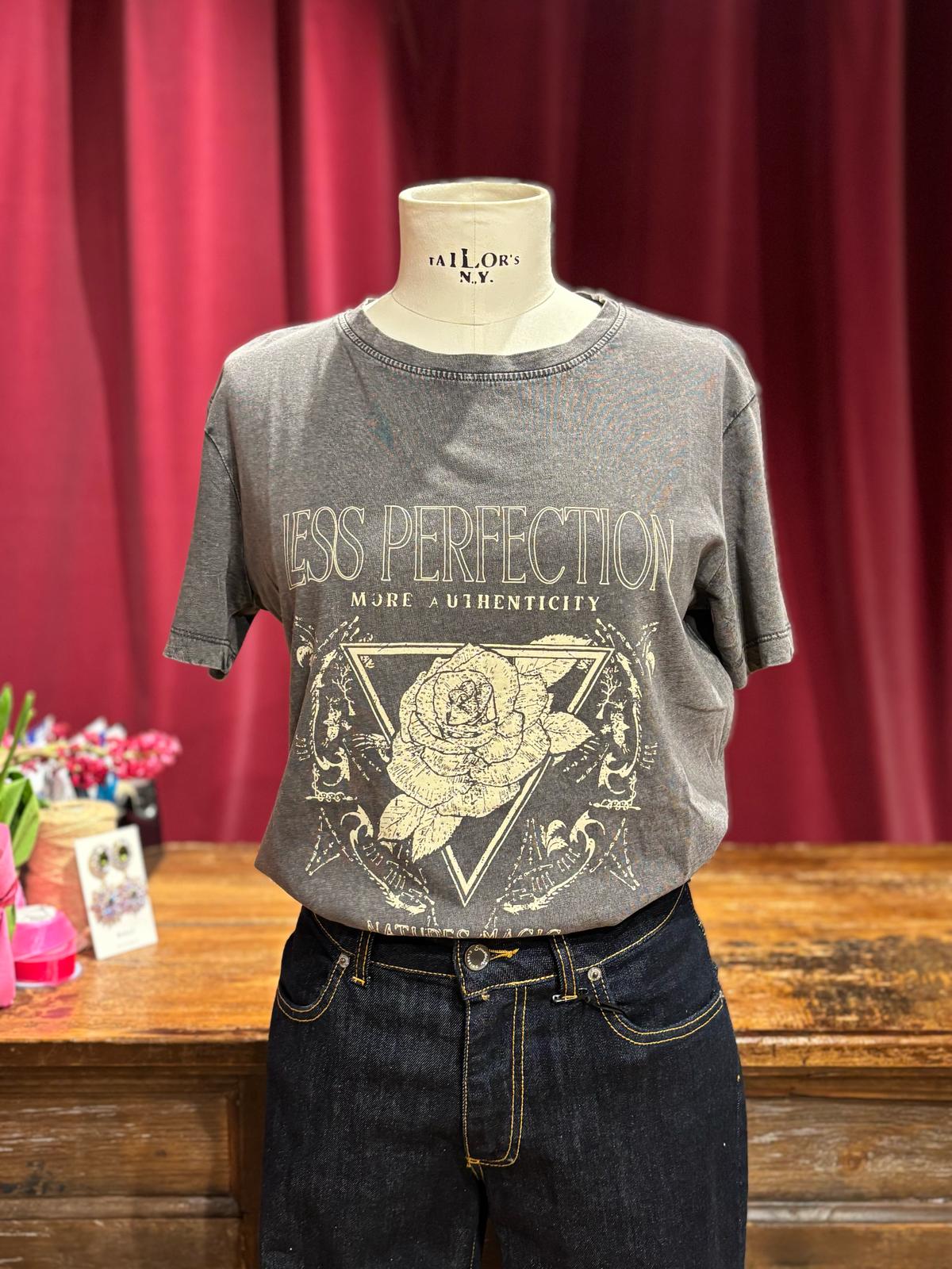 T shirt rosa grigia