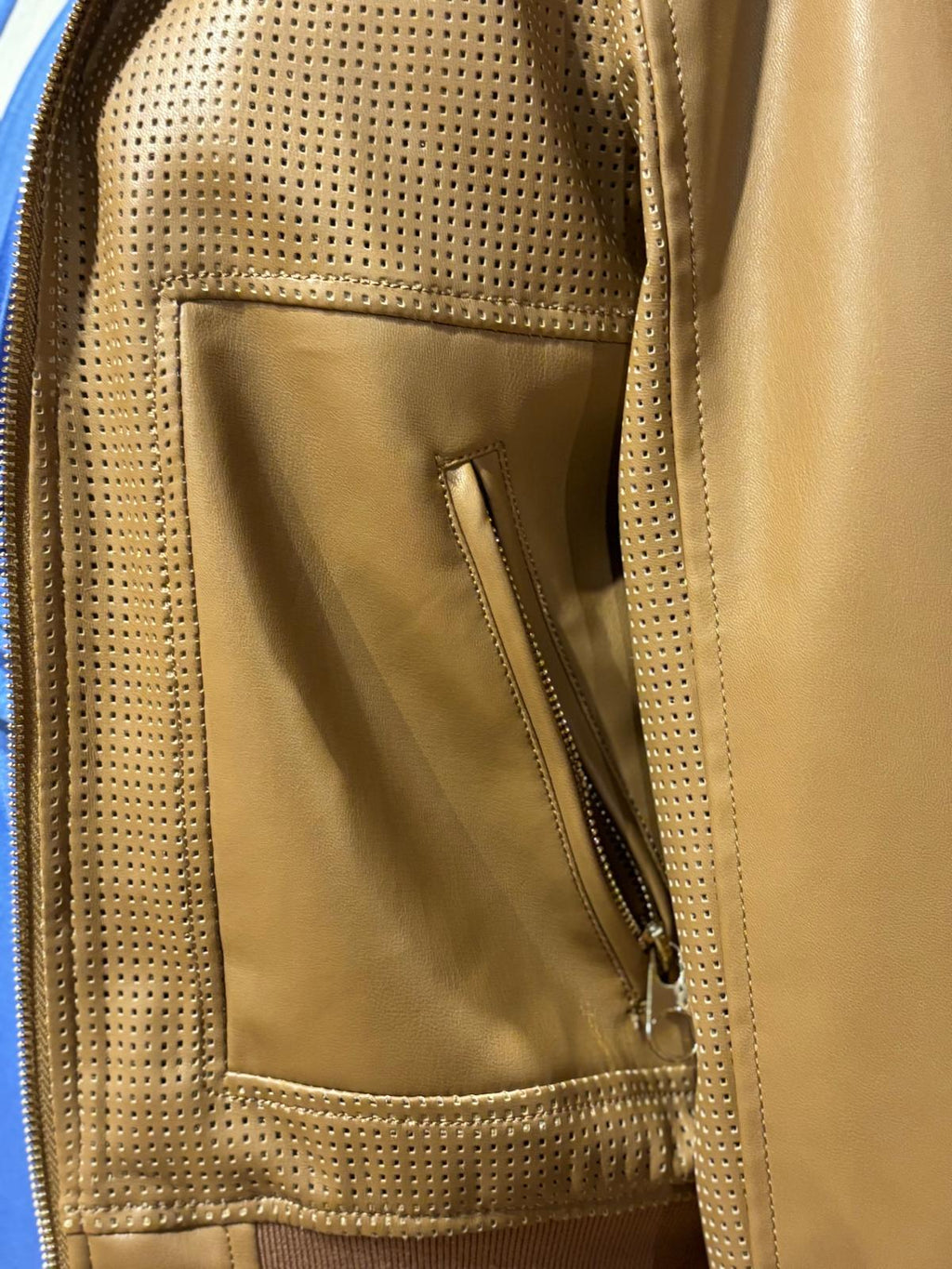 Bomberino ecopelle traforato laser