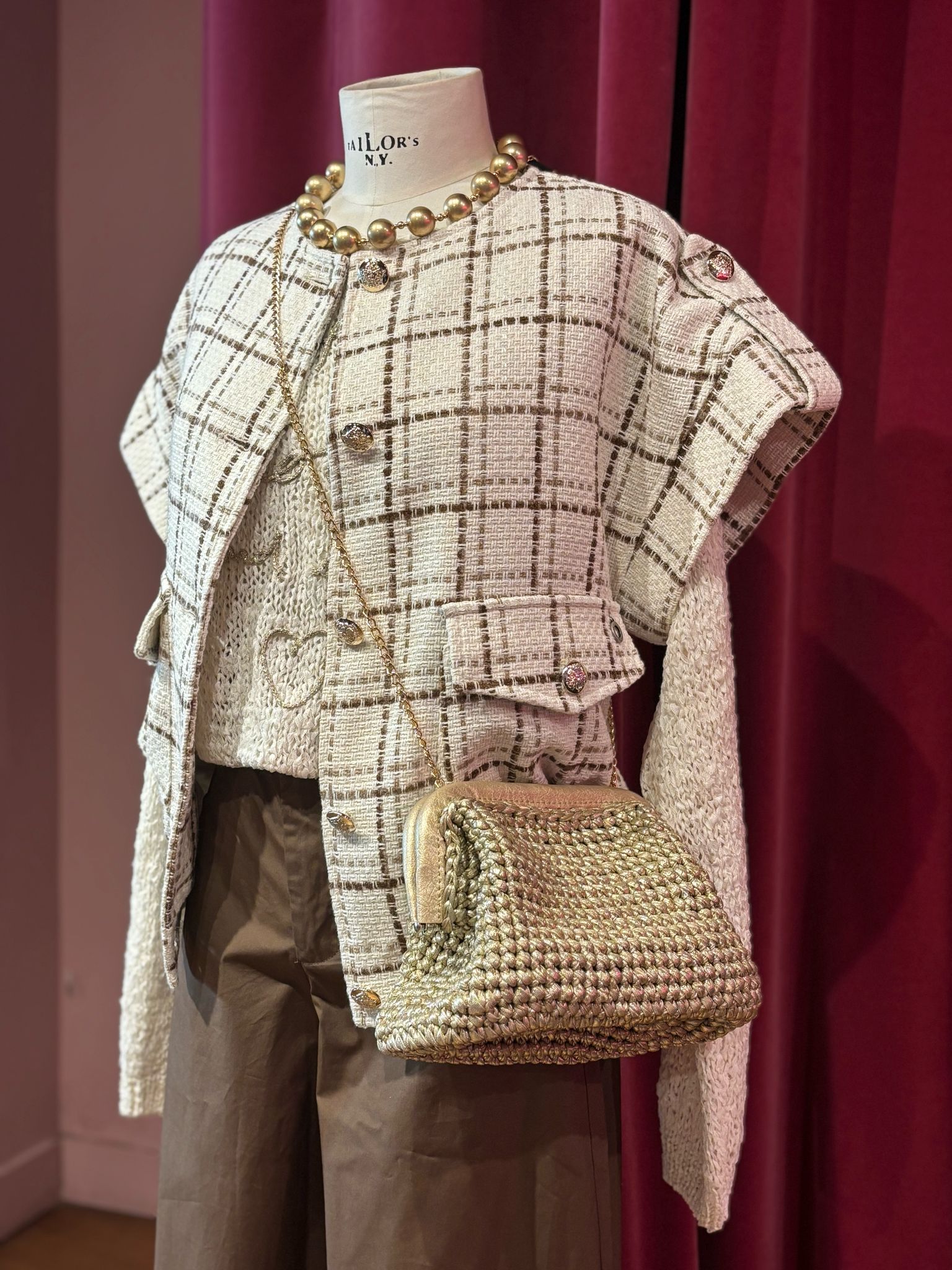 Bomber jacquard mezza manica CHLOE