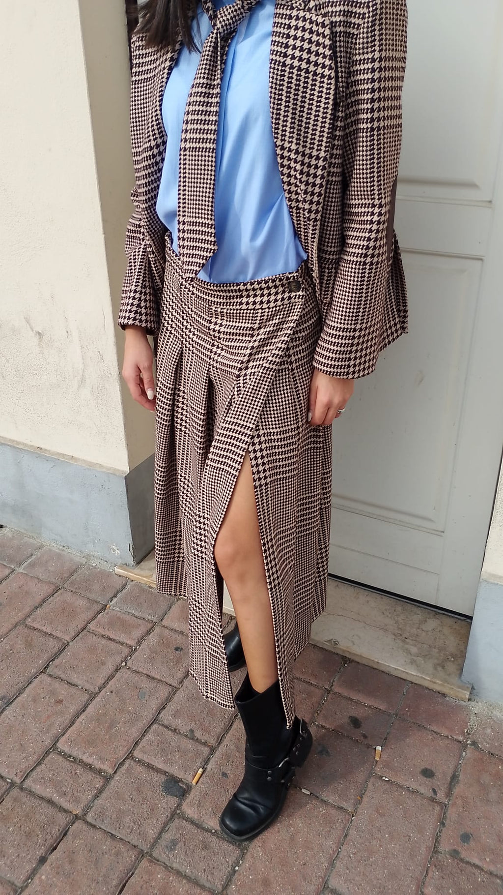 Gonna portafoglio pied de poule MORO  -50%