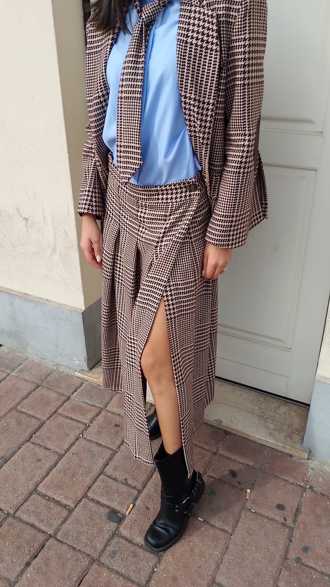 Gonna portafoglio pied de poule MORO  -50%