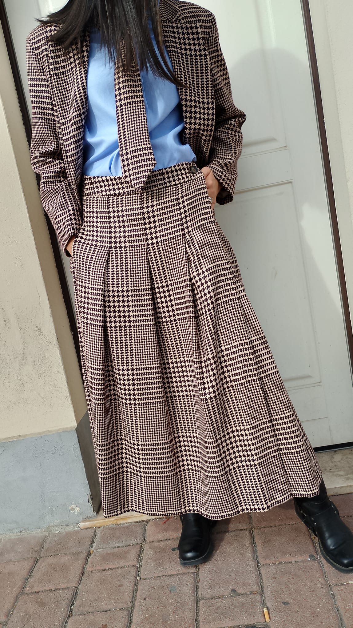 Gonna portafoglio pied de poule MORO  -50%