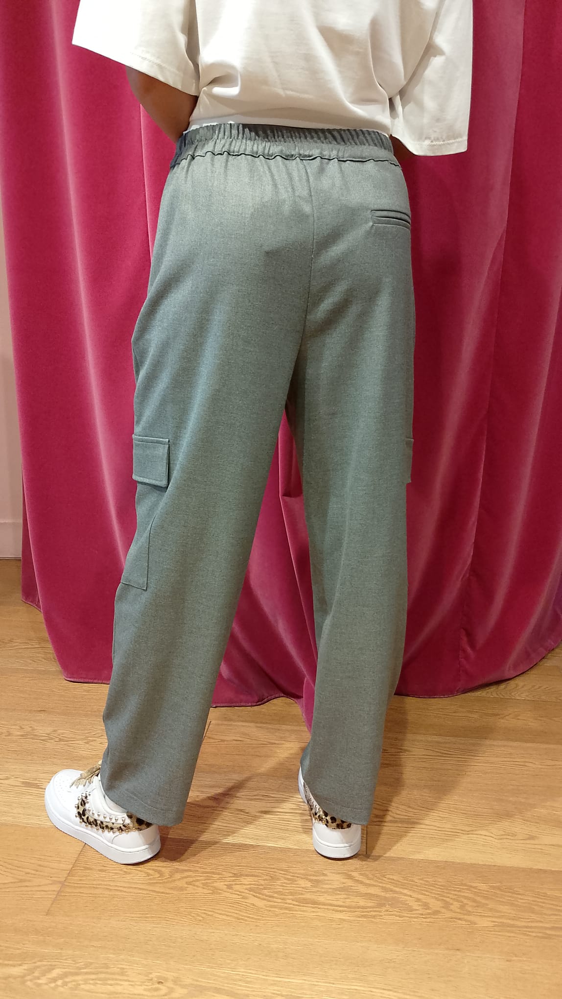 Pantalone grigio tasche Le Sarte del Sole  -50%