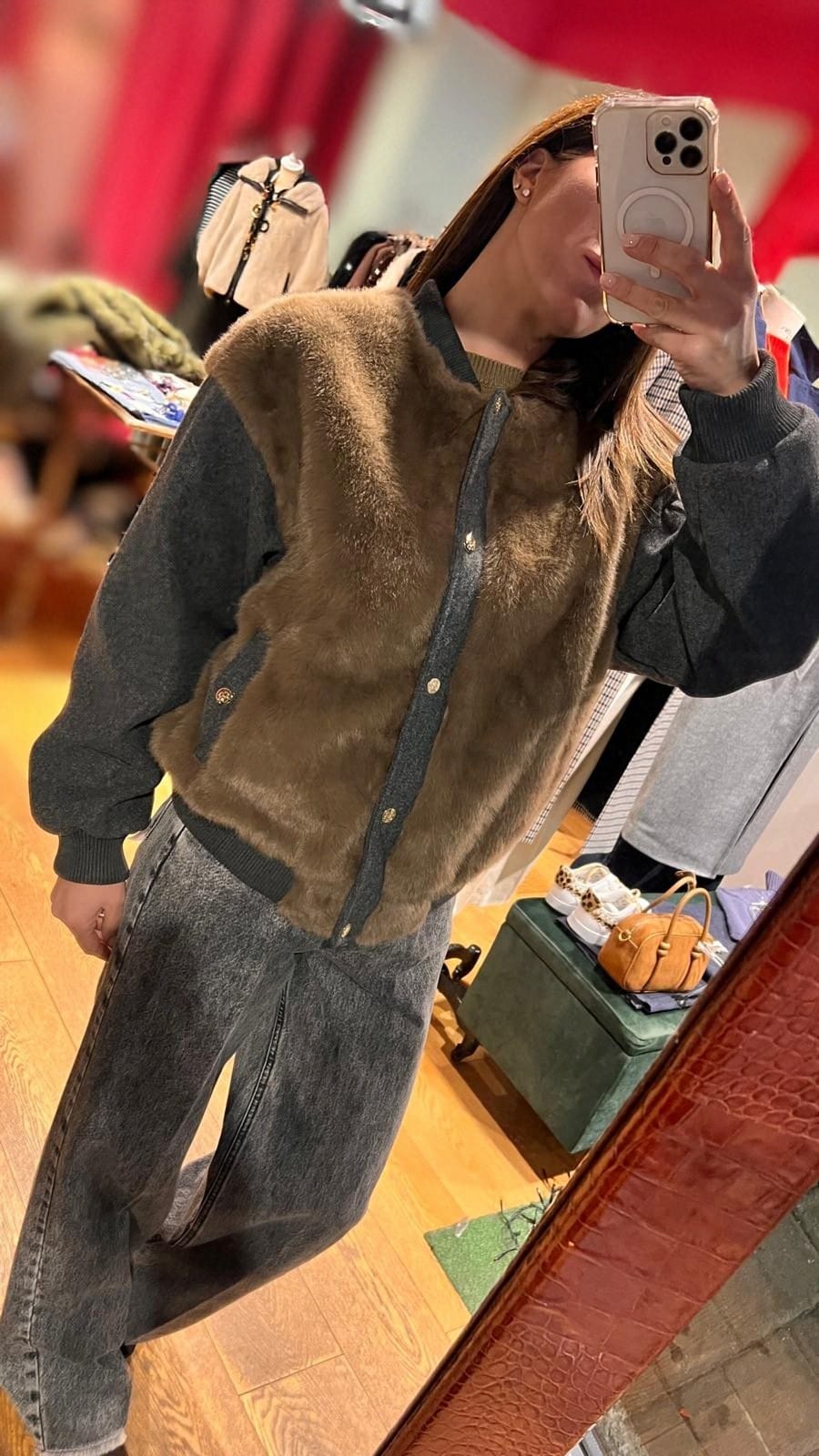 Giubbino zip ecopelliccia Souvenir -50%