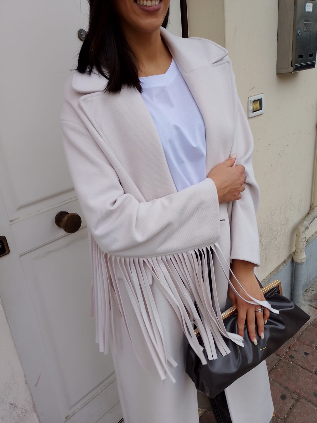 Cappotto oversize frange Souvenir  -50%