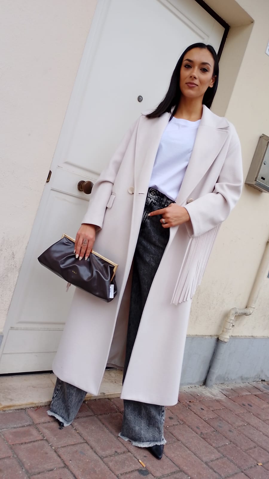 Cappotto oversize frange Souvenir  -50%