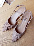 Slingback  scamosciata frange Ovyè