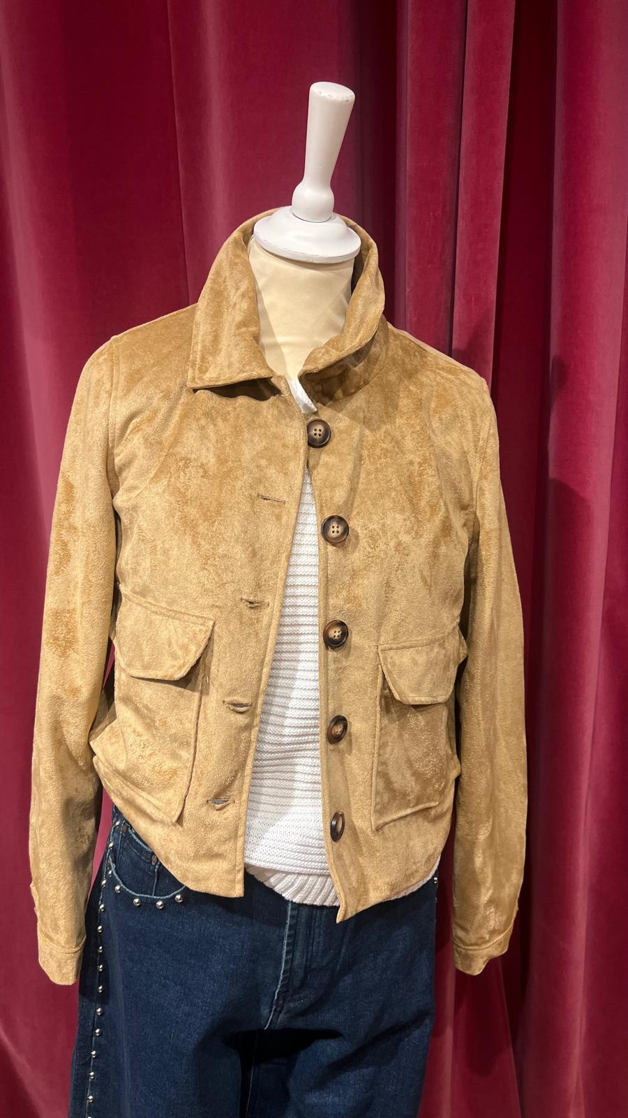 Giubbotto scamosciato tasche Le Streghe