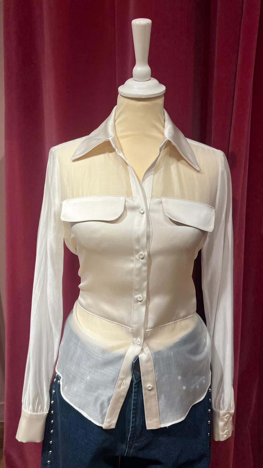 Camicia tasche con fiocco Le Sarte del Sole