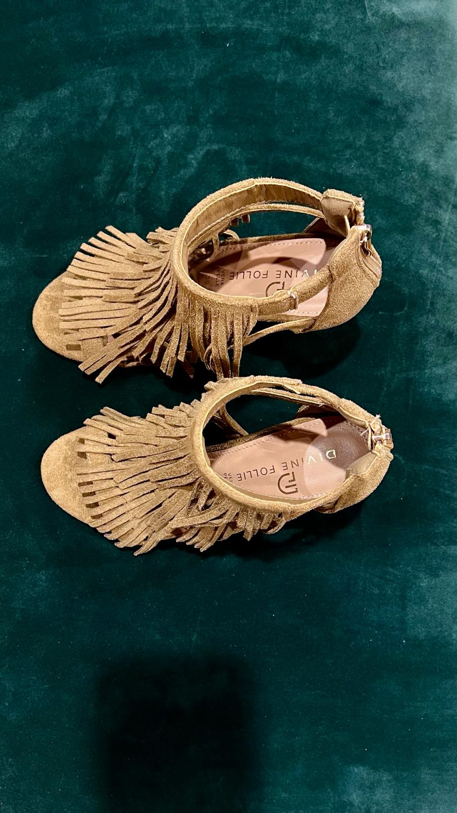 Sandalo frange in alcantara Divine Follie