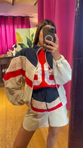 Shortino lino con pizzo Souvenir