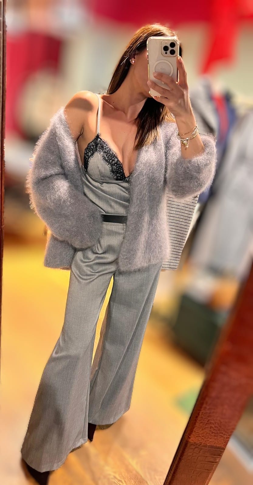 Pantalone spinato Le Streghe -50%